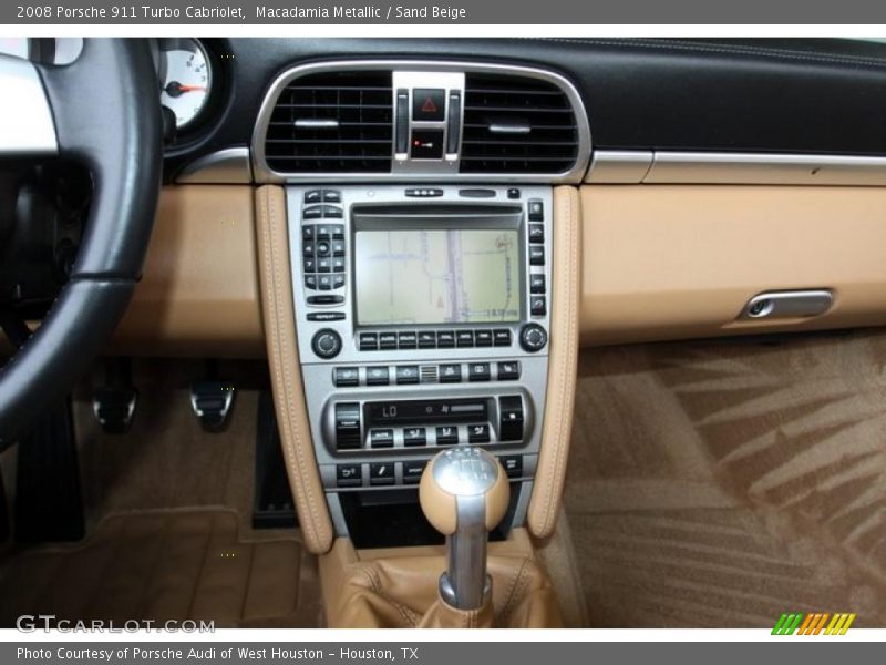 Macadamia Metallic / Sand Beige 2008 Porsche 911 Turbo Cabriolet