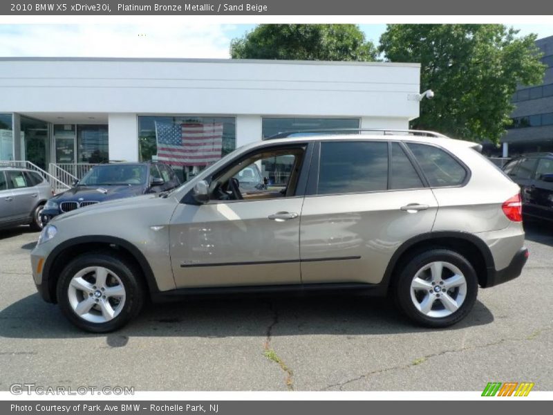 Platinum Bronze Metallic / Sand Beige 2010 BMW X5 xDrive30i