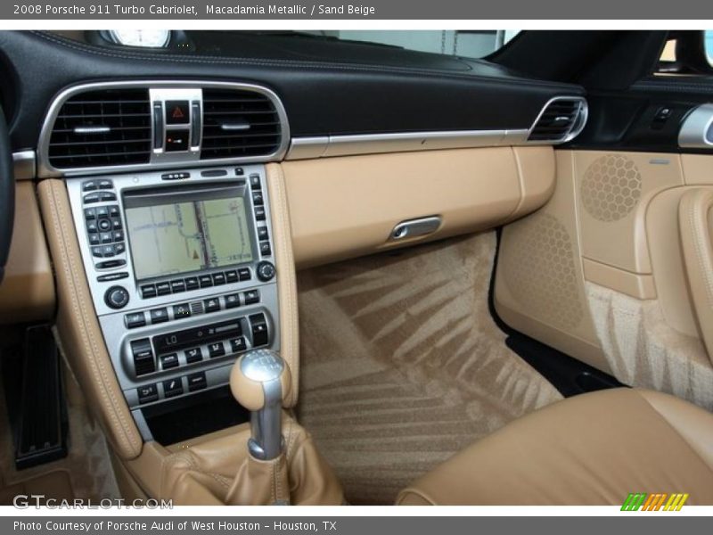Macadamia Metallic / Sand Beige 2008 Porsche 911 Turbo Cabriolet