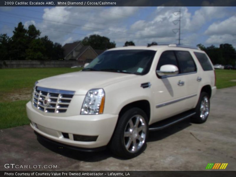 White Diamond / Cocoa/Cashmere 2009 Cadillac Escalade AWD
