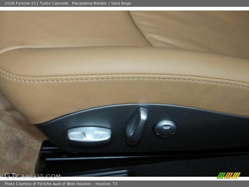 Macadamia Metallic / Sand Beige 2008 Porsche 911 Turbo Cabriolet