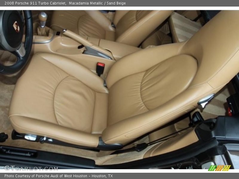 Macadamia Metallic / Sand Beige 2008 Porsche 911 Turbo Cabriolet