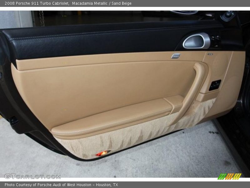 Macadamia Metallic / Sand Beige 2008 Porsche 911 Turbo Cabriolet