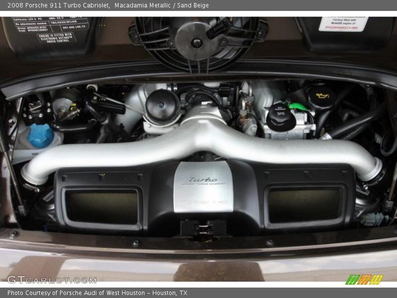 Macadamia Metallic / Sand Beige 2008 Porsche 911 Turbo Cabriolet