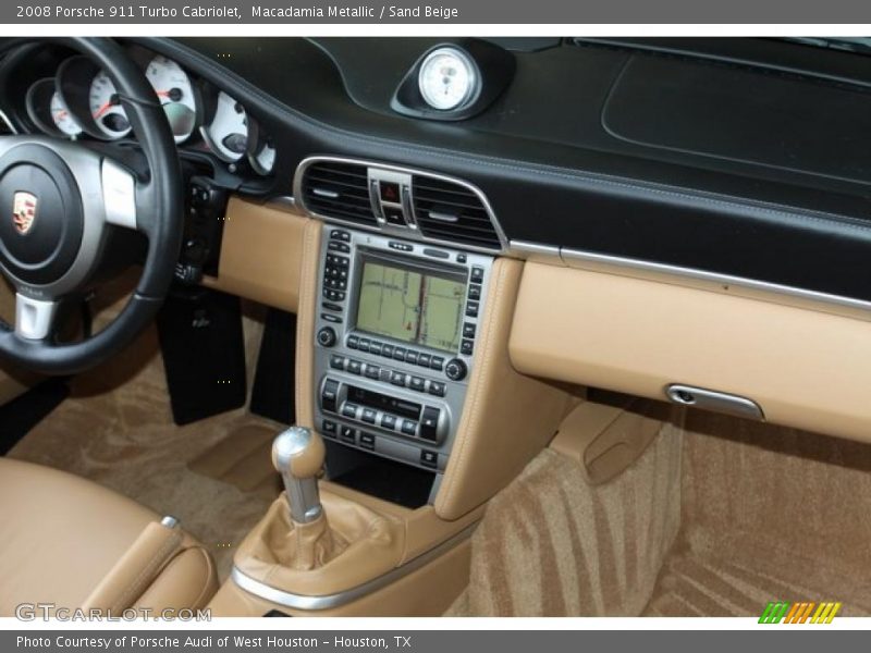 Macadamia Metallic / Sand Beige 2008 Porsche 911 Turbo Cabriolet