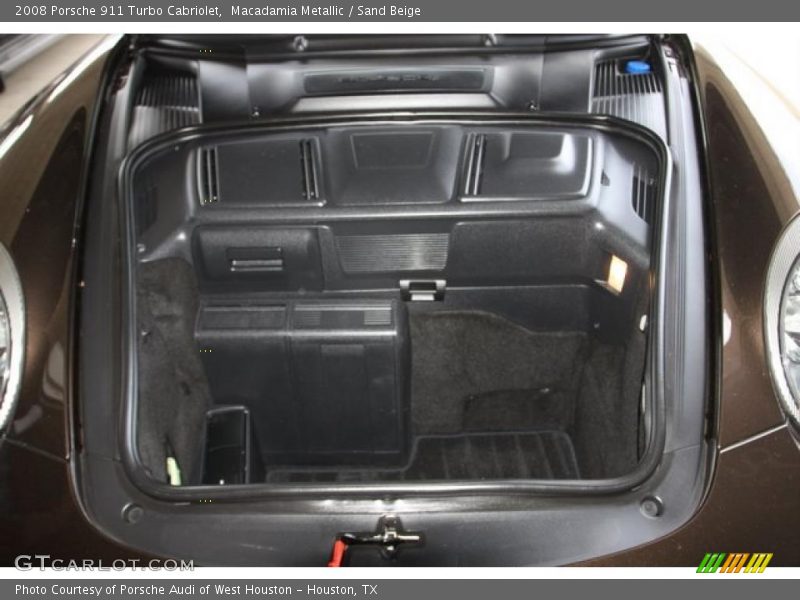 Macadamia Metallic / Sand Beige 2008 Porsche 911 Turbo Cabriolet