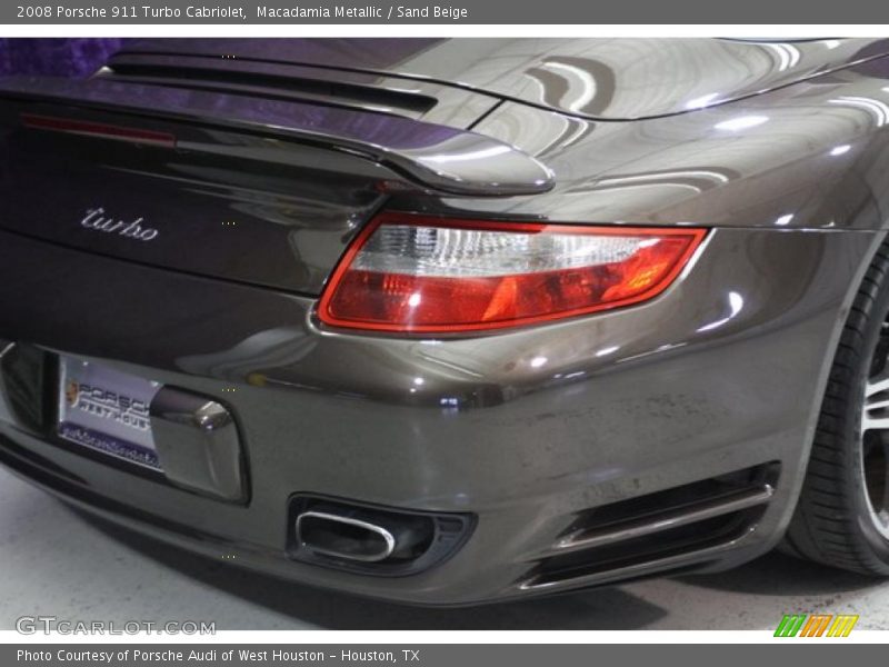 Macadamia Metallic / Sand Beige 2008 Porsche 911 Turbo Cabriolet