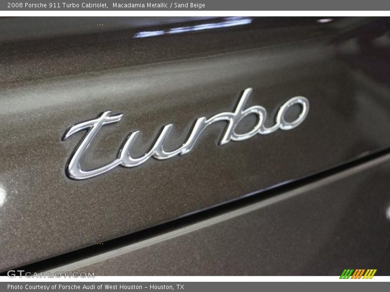 Macadamia Metallic / Sand Beige 2008 Porsche 911 Turbo Cabriolet