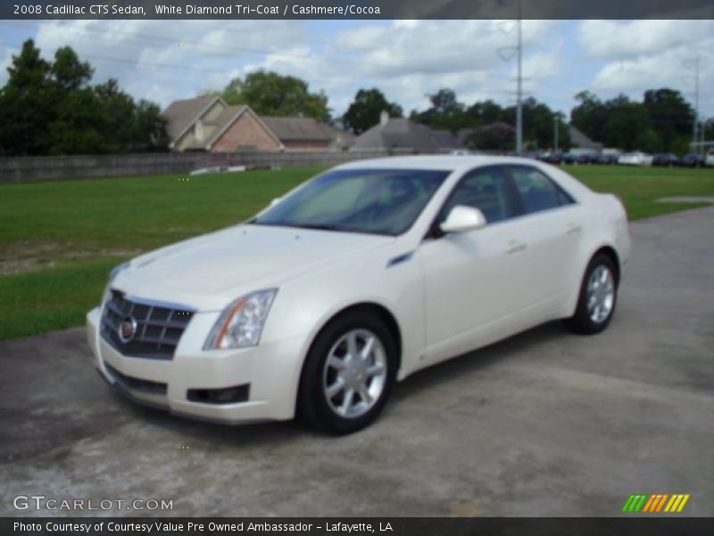White Diamond Tri-Coat / Cashmere/Cocoa 2008 Cadillac CTS Sedan