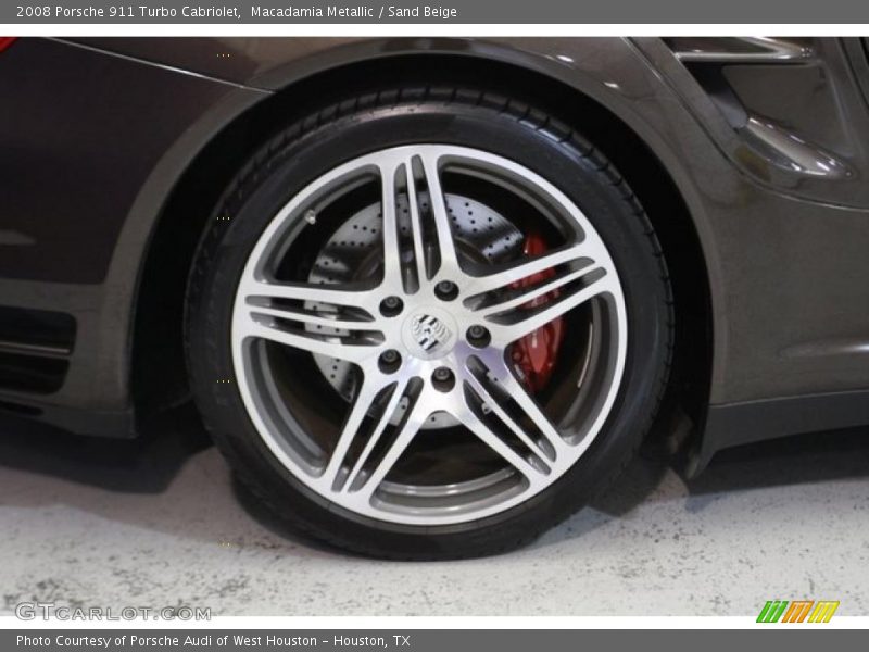 Macadamia Metallic / Sand Beige 2008 Porsche 911 Turbo Cabriolet