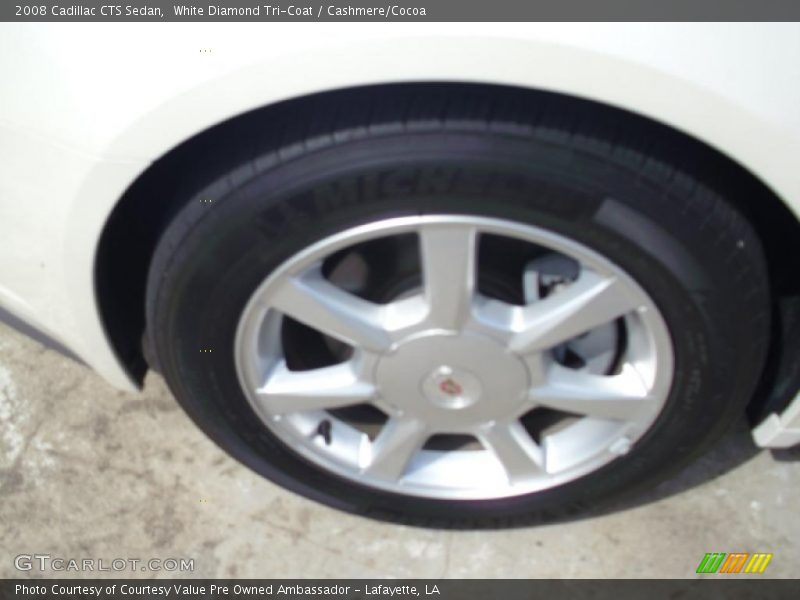 White Diamond Tri-Coat / Cashmere/Cocoa 2008 Cadillac CTS Sedan