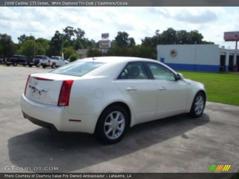 White Diamond Tri-Coat / Cashmere/Cocoa 2008 Cadillac CTS Sedan