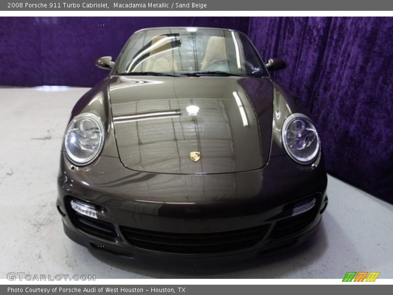 Macadamia Metallic / Sand Beige 2008 Porsche 911 Turbo Cabriolet