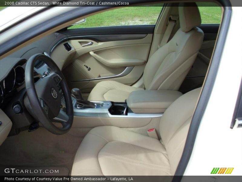 White Diamond Tri-Coat / Cashmere/Cocoa 2008 Cadillac CTS Sedan