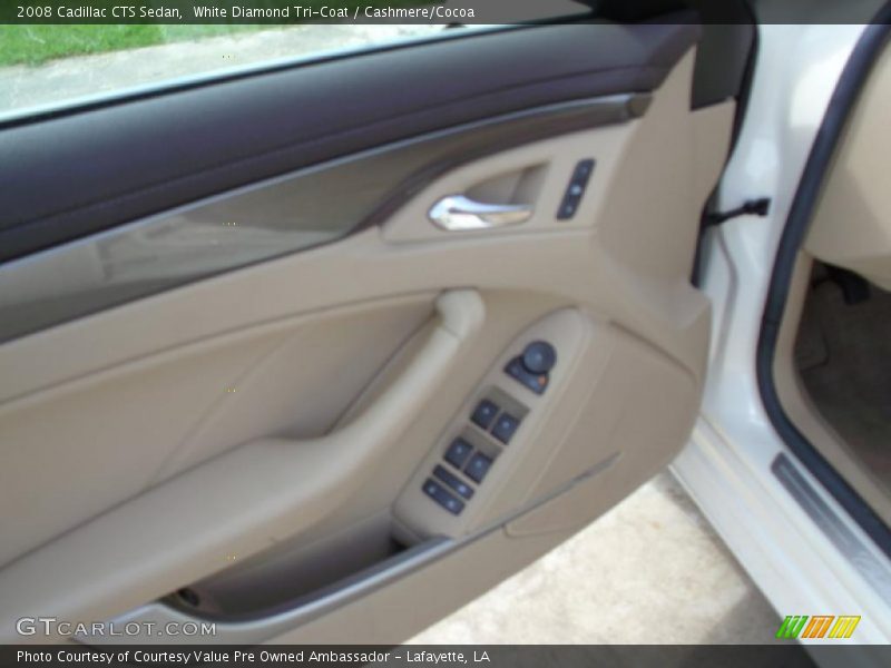 White Diamond Tri-Coat / Cashmere/Cocoa 2008 Cadillac CTS Sedan