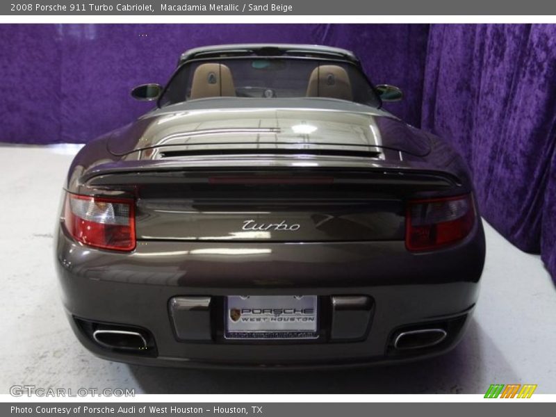 Macadamia Metallic / Sand Beige 2008 Porsche 911 Turbo Cabriolet