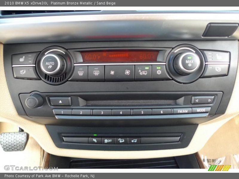 Platinum Bronze Metallic / Sand Beige 2010 BMW X5 xDrive30i