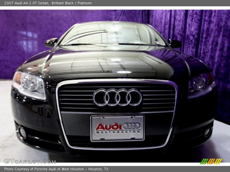Brilliant Black / Platinum 2007 Audi A4 2.0T Sedan