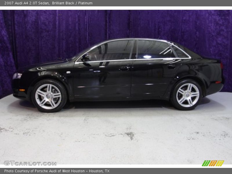 Brilliant Black / Platinum 2007 Audi A4 2.0T Sedan