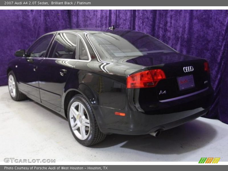 Brilliant Black / Platinum 2007 Audi A4 2.0T Sedan