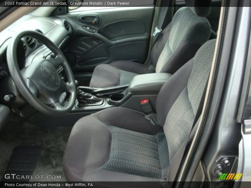 Greystone Metallic / Dark Pewter 2003 Pontiac Grand Am SE Sedan