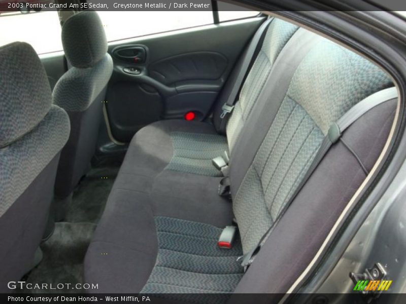 Greystone Metallic / Dark Pewter 2003 Pontiac Grand Am SE Sedan