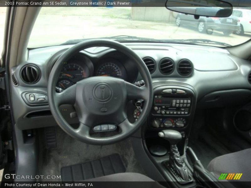 Greystone Metallic / Dark Pewter 2003 Pontiac Grand Am SE Sedan