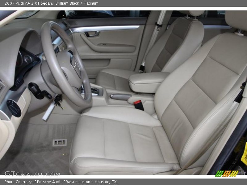 Brilliant Black / Platinum 2007 Audi A4 2.0T Sedan