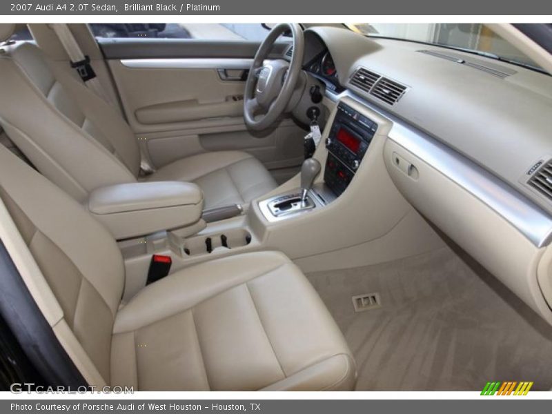 Brilliant Black / Platinum 2007 Audi A4 2.0T Sedan
