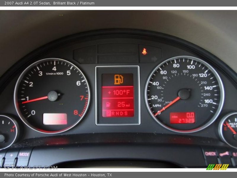 Brilliant Black / Platinum 2007 Audi A4 2.0T Sedan