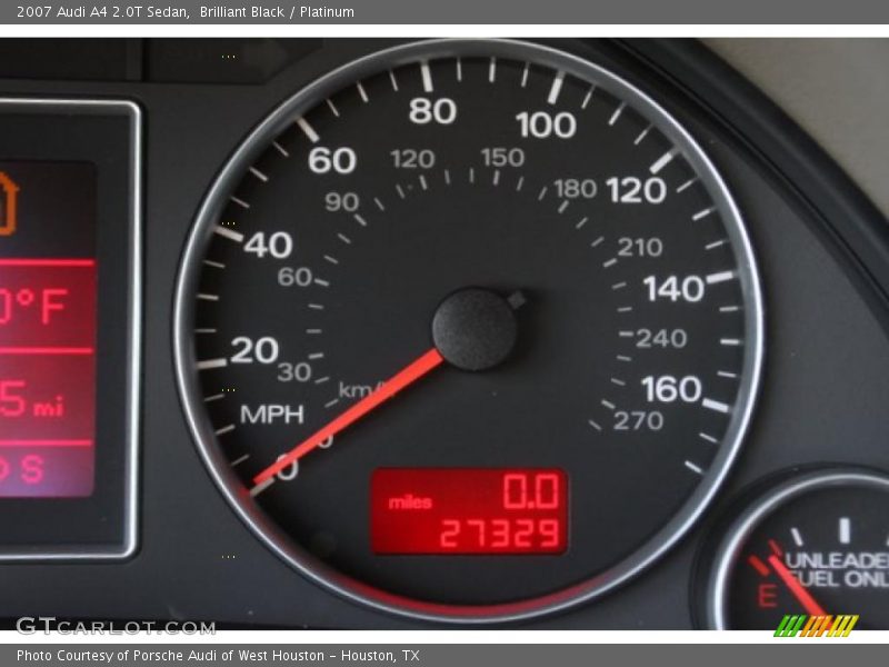 Brilliant Black / Platinum 2007 Audi A4 2.0T Sedan