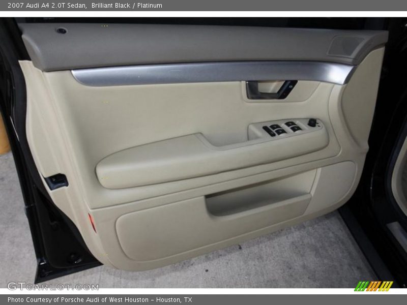 Brilliant Black / Platinum 2007 Audi A4 2.0T Sedan
