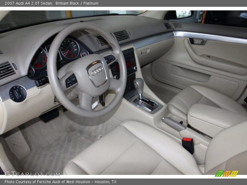 Brilliant Black / Platinum 2007 Audi A4 2.0T Sedan