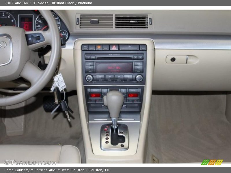 Brilliant Black / Platinum 2007 Audi A4 2.0T Sedan