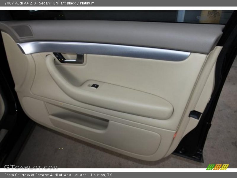 Brilliant Black / Platinum 2007 Audi A4 2.0T Sedan