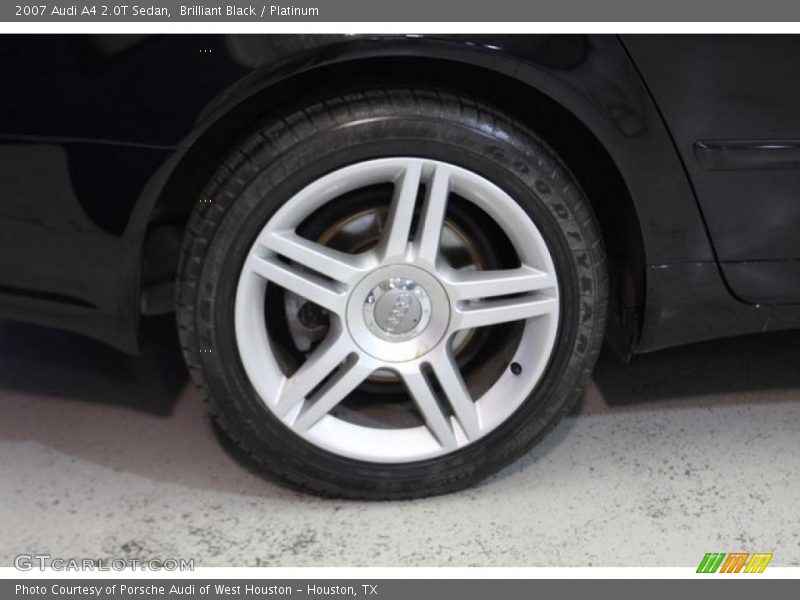 Brilliant Black / Platinum 2007 Audi A4 2.0T Sedan