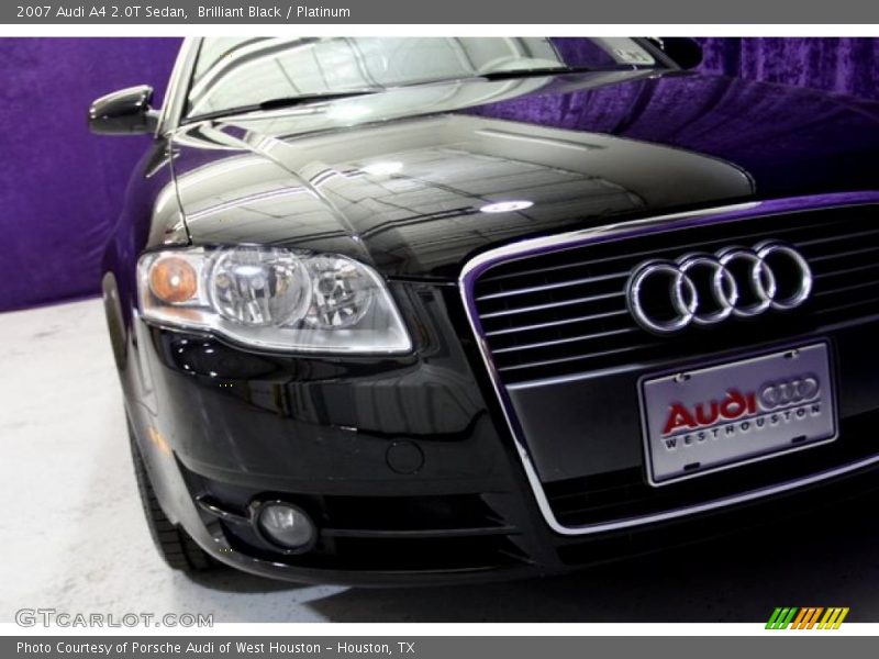 Brilliant Black / Platinum 2007 Audi A4 2.0T Sedan