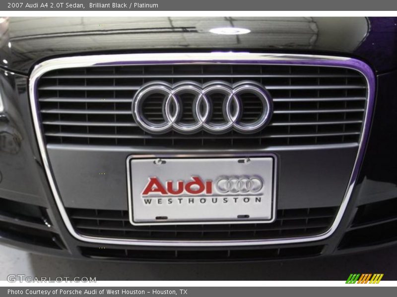 Brilliant Black / Platinum 2007 Audi A4 2.0T Sedan