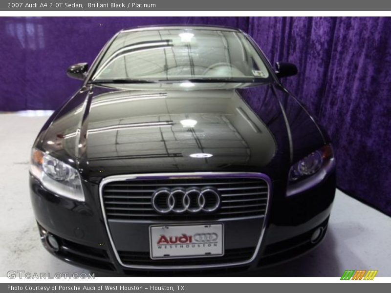 Brilliant Black / Platinum 2007 Audi A4 2.0T Sedan