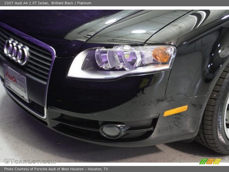 Brilliant Black / Platinum 2007 Audi A4 2.0T Sedan