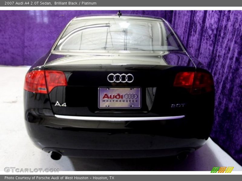 Brilliant Black / Platinum 2007 Audi A4 2.0T Sedan
