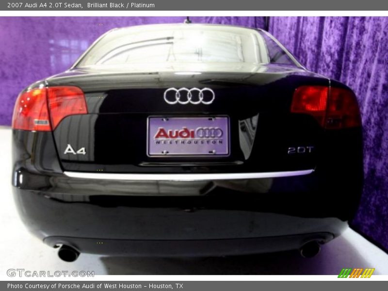 Brilliant Black / Platinum 2007 Audi A4 2.0T Sedan