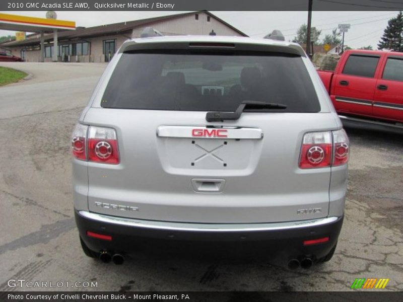 Quicksilver Metallic / Ebony 2010 GMC Acadia SLE AWD