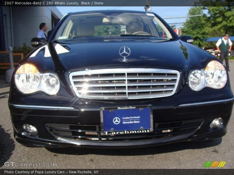 Black / Stone 2007 Mercedes-Benz C 280 4Matic Luxury
