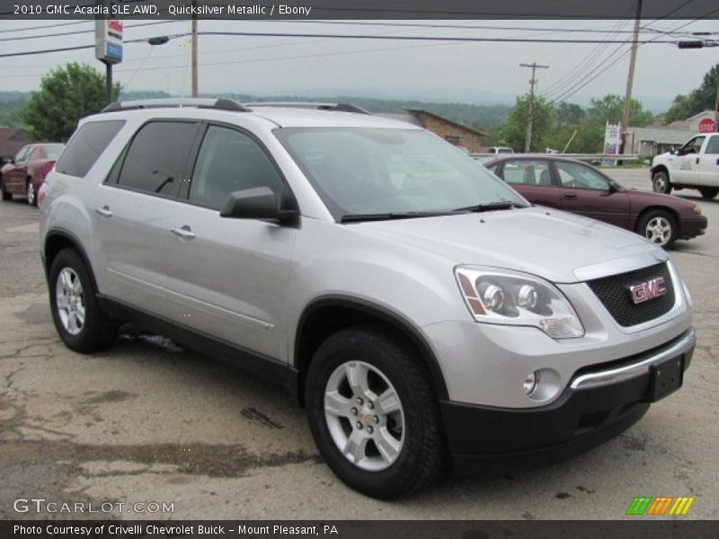 Quicksilver Metallic / Ebony 2010 GMC Acadia SLE AWD