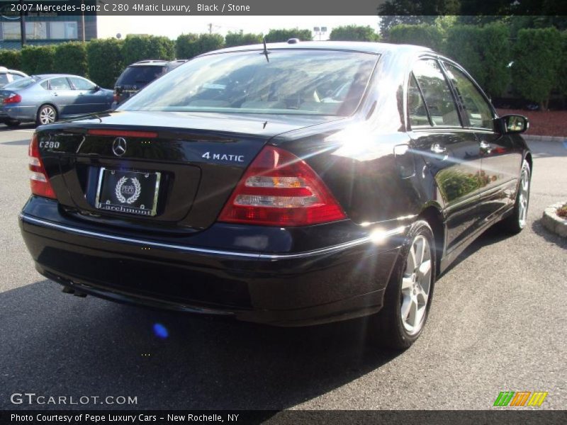 Black / Stone 2007 Mercedes-Benz C 280 4Matic Luxury