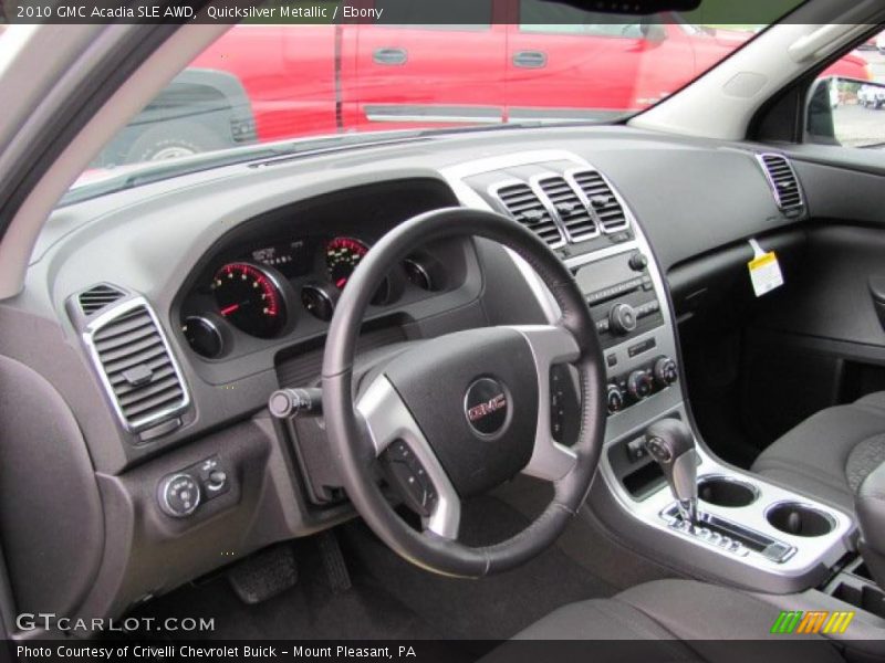 Quicksilver Metallic / Ebony 2010 GMC Acadia SLE AWD
