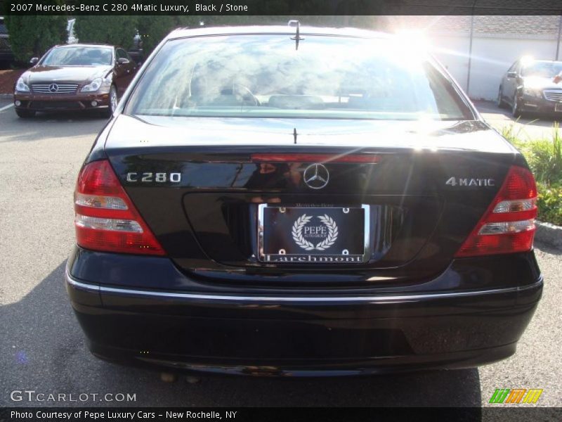 Black / Stone 2007 Mercedes-Benz C 280 4Matic Luxury