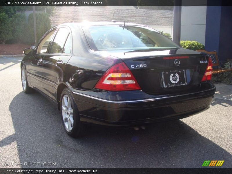 Black / Stone 2007 Mercedes-Benz C 280 4Matic Luxury