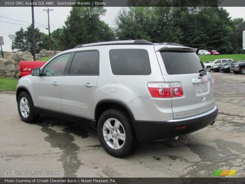 Quicksilver Metallic / Ebony 2010 GMC Acadia SLE AWD